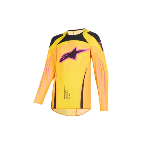 Alpinestars 2026 Youth Supertech Nomur MX Jersey - Orange/Yellow/Pink - S - SKU:AS3770826400856
