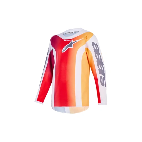 Alpinestars 2026 Youth Fluid Portl MX Jersey - Red/Light Grey/Dark Grey - YL - SKU:AS3771126319860