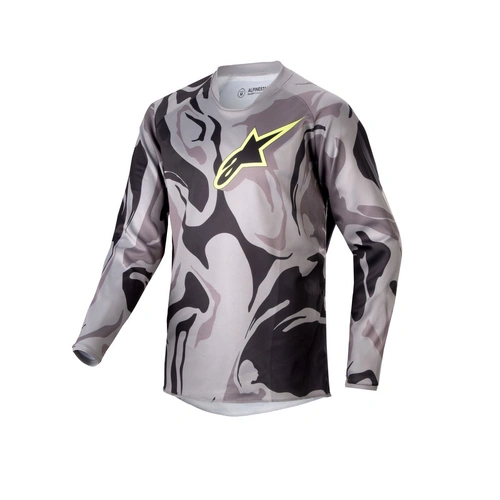 Alpinestars 2024 Youth Racer Tactical Jersey - Cast Grey/Camo/Magnet - YL - SKU:AS3771224911560