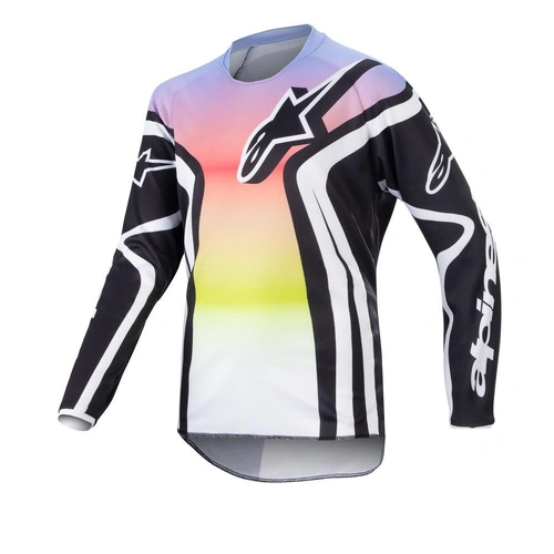 Alpinestars Youth Racer Semi Jersey - Black/Multi - S - SKU:AS3771523115256