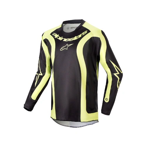 Alpinestars 2024 Youth Racer Lurv Jersey  - Black/Fluoro Yellow