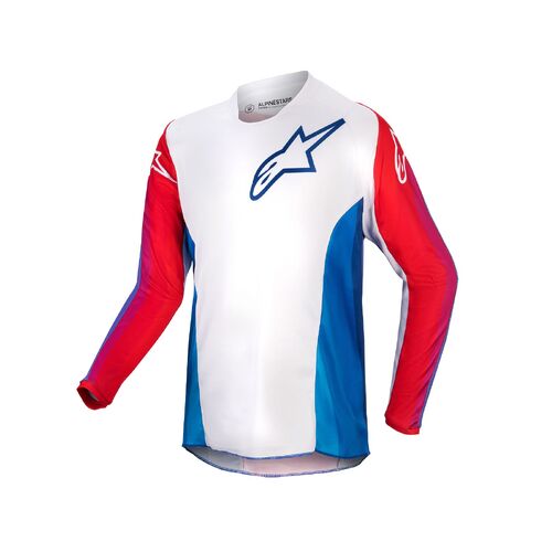 Alpinestars 2024 Youth Racer Pneuma Jersey - Blue/Red - YXL - SKU:AS3776924073662