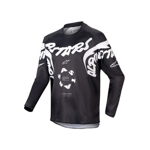 Alpinestars 2024 Youth Racer Hana Jersey - Black/White - YL - SKU:AS3778324001260