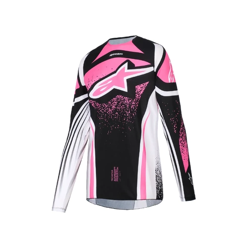 Alpinestars 2026 Womens Techstar Nomur MX Jersey - Black/White/Fuchsia - L - SKU:AS3780926123960