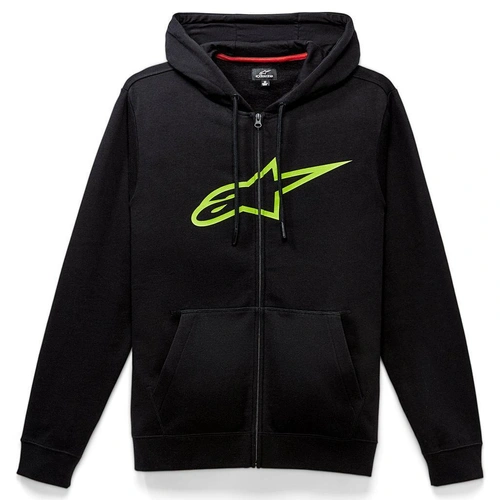 Alpinestars Ageless II Zip Hoodie - Black/Green - M - SKU:AS385305210674