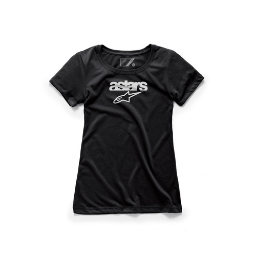 Alpinestars Womens Heritage Blaze Tee - Black - S - SKU:AS387300401073