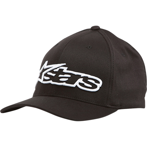 Alpinestars Blaze Flexfit Hat - Black/White - L/XL - SKU:AS3981005102084
