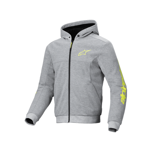 Alpinestars Chrome V2 Sport Hoodie - Grey Heather/Fluro Yellow