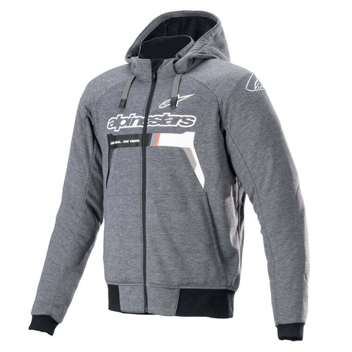 Alpinestars Chrome Ignition Hoodie - Grey/White - 2XL - SKU:AS4200822916264