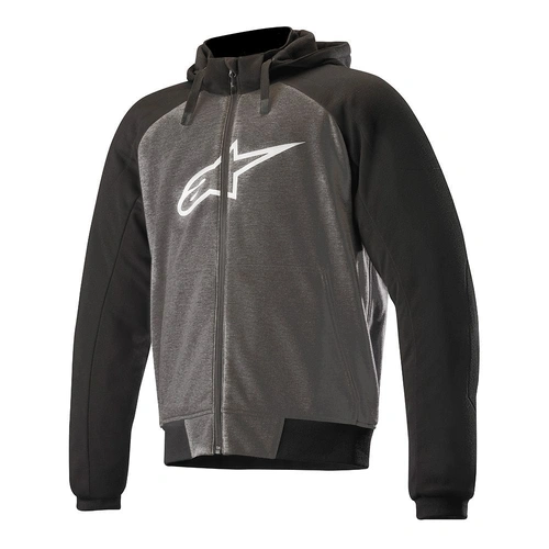 Alpinestars Chrome Sports Hoodie - Anthracite/Black/White - 2XL - SKU:AS4200918143264