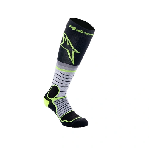 Alpinestars Mx Pro Socks - Black/Grey/Fluro Yellow - 56 (4-5)