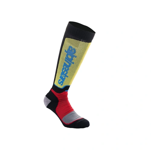Alpinestars MX Plus Socks  - Black/Red/Blue - M - SKU:AS4702324121258