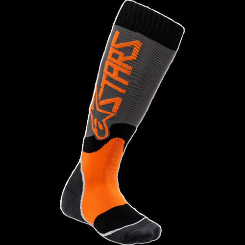 Alpinestars Youth MX Plus-2 Socks - Orange/Grey - SKU:AS4741920904000