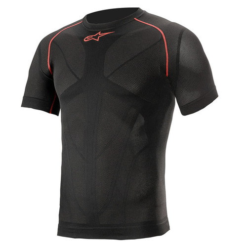 Alpinestars Ride Tech V2 Short Sleeve Top - Black/Red - M/L - SKU:AS4752721001383