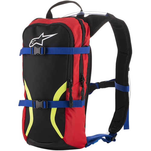 Alpinestars Iguana Hydration Backpack - Black/Blue/Red/Yellow Fluorescent - OS - SKU:AS6107318173500