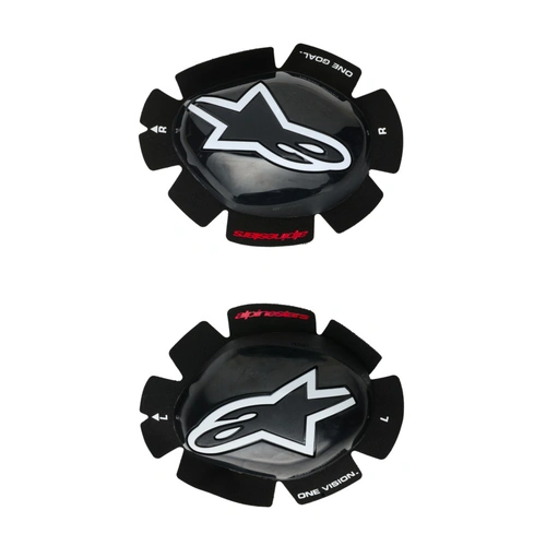 Alpinestars Gp Tech Knee Slider - Black/White - OS