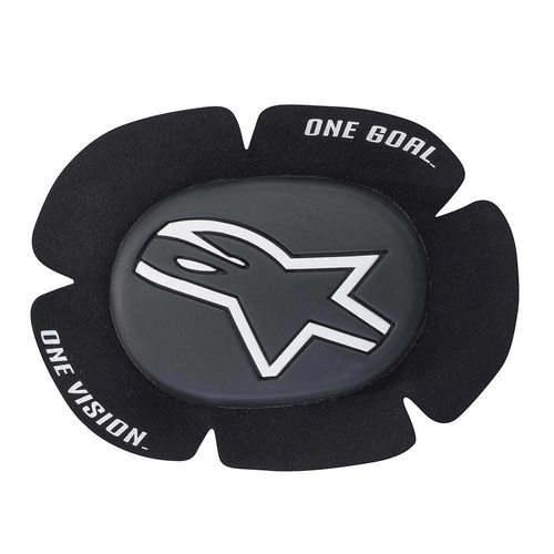 Alpinestars GP Sport Evo Knee Sliders - Black/White - OS