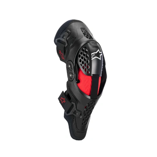 Alpinestars 2026 SX-1 Plasma Knee Protector - Black/Red/Cool Grey - S-M - SKU:AS6500326149882