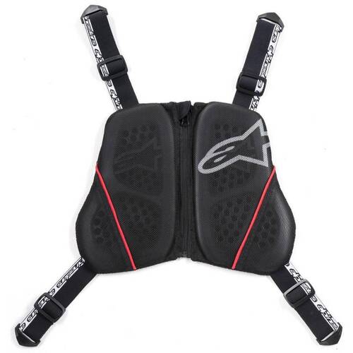 Alpinestars Nucleon Chest Harness - Black/White/Red - M/XL - SKU:AS650861512362