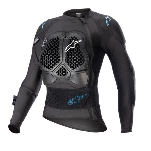 Alpinestars Stella Bionic Action V2 Womwens Body Armour - Black/Cyan - S - SKU:AS6516823107956