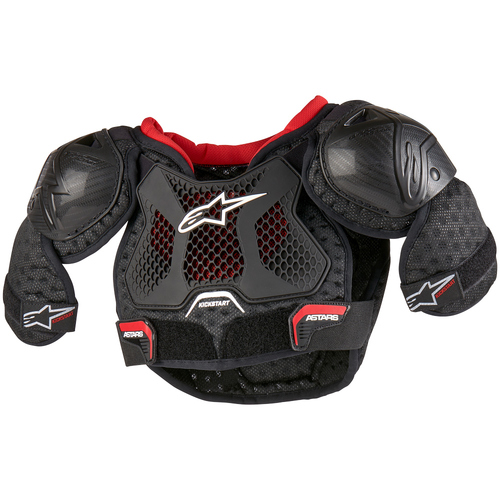 Alpinestars Bionic Action Kickstart Chest Protector - Black/Red - 7/9 - SKU:AS6740624001384