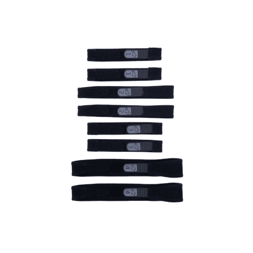 Alpinestars Straps Set L&R Single S-Tech Rk-10/7 Knee Brace  - Black/Grey - L/XL - SKU:AS6950325010684