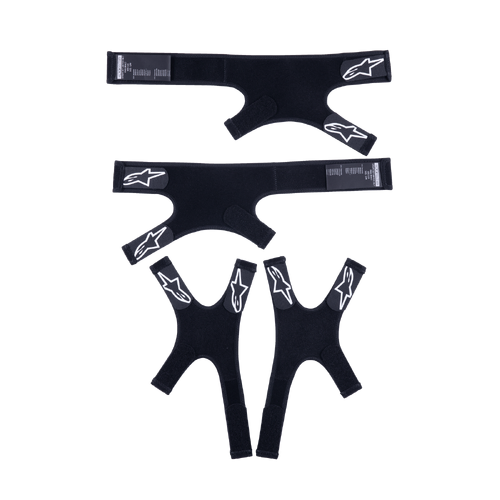 Alpinestars Straps Set L/R For Rk-7 Knee Brace  - Black/White