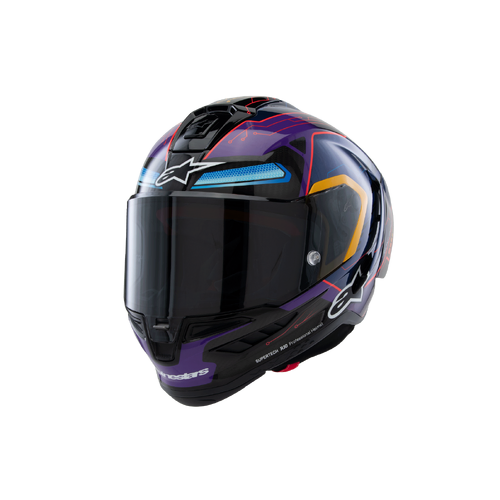 Alpinestars SR10 Martinator LE Helmet - Blue/Purple