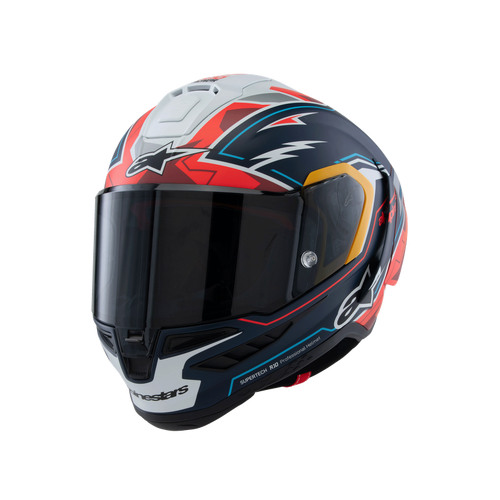 Alpinestars SR10 Acosta LE Matte Helmet - Blue/Red/White - 2XL - SKU:AS8200925723664