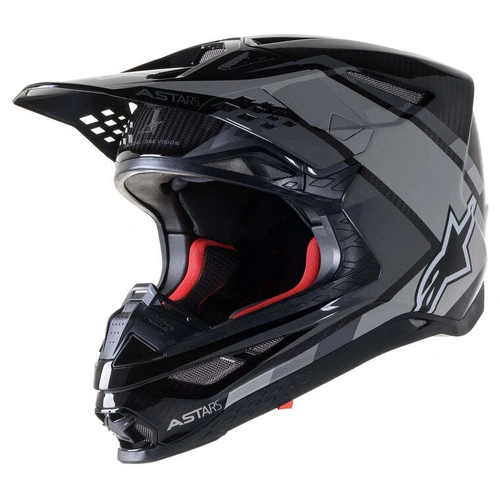 Alpinestars SM-10 Meta 2 Helmet - Black/Grey - L - SKU:AS8300222119560
