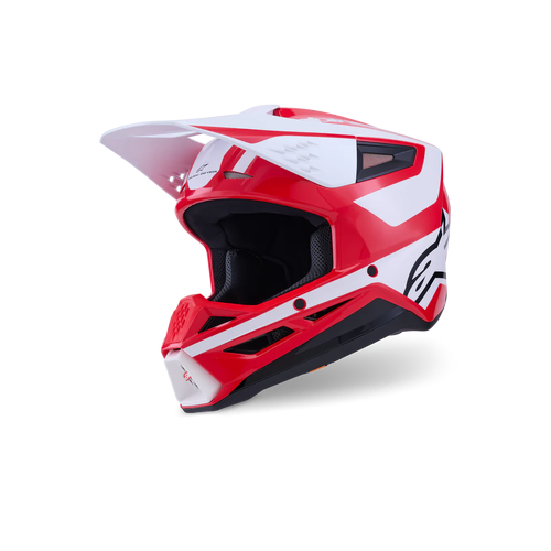 Alpinestars SM3 Heat Helmet - ECE 22.06 - Red/White/Black Glossy