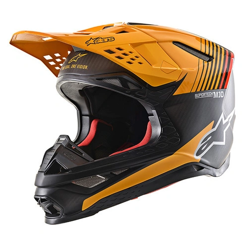 Alpinestars SM-10 Dyno Matte Helmet - Orange/Carbon