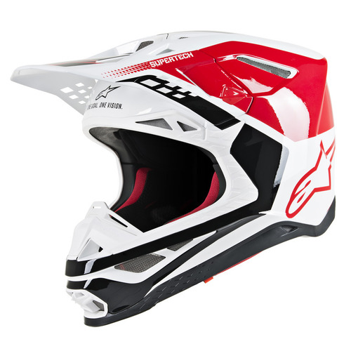 Alpinestars Supertech SM8 Triple Helmet - Red/White/Black - XL - SKU:AS8301219303262