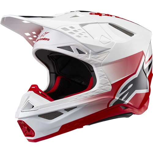 Alpinestars 2024 Supertech SM-10 Unite Helmet - Ece 22.06 - Red/White - XL - SKU:AS8301623318262