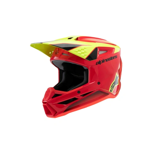 Alpinestars SM3 Fray Youth Helmet - ECE06 - Red/Fluro Yellow/Black