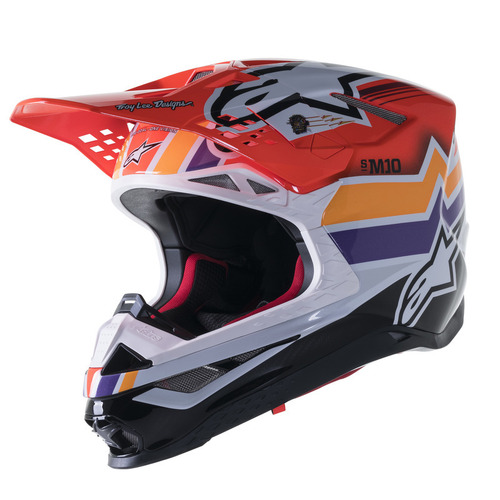 Alpinestars SM10 TLD Edition 23 Helmet - Firestarter Red - S - SKU:AS8302023340056