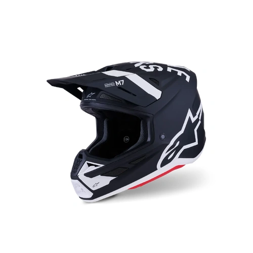 Alpinestars 2026 SM-7 Dasher MX Helmet - Black/White - L - SKU:AS8302126112160