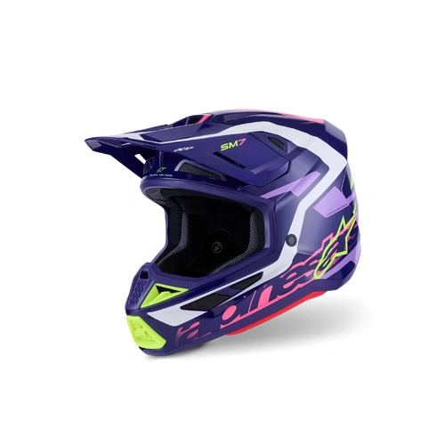 Alpinestars 2026 SM-7 Deed MX Helmet - Purple/Pink - S - SKU:AS8302326314256
