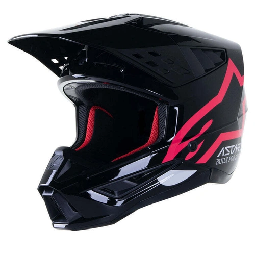 Alpinestars SM-5 Compass Helmet - ECE - Gloss Black/Pink - XS - SKU:AS8303220183954