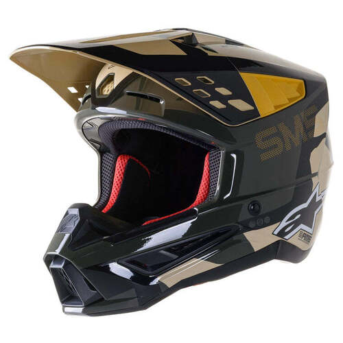 Alpinestars SM-5 Rover Helmet - ECE - Khaki/Black/Camo/Orange - S - SKU:AS8303820804956