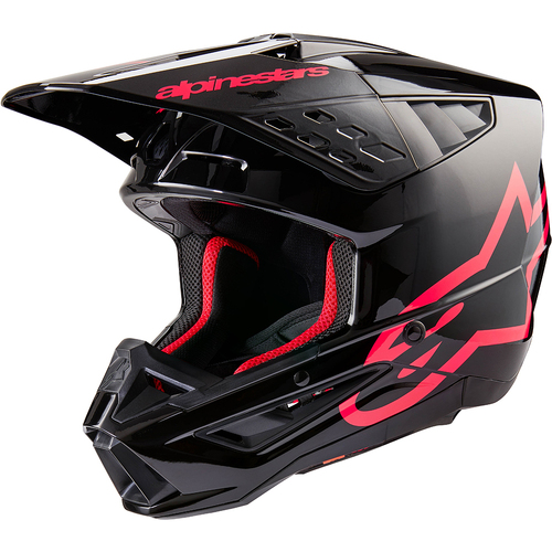 Alpinestars 2024 SM-5 Corp Helmet - Ece 22.06 - Black/Diva Pink - S - SKU:AS8306323183956