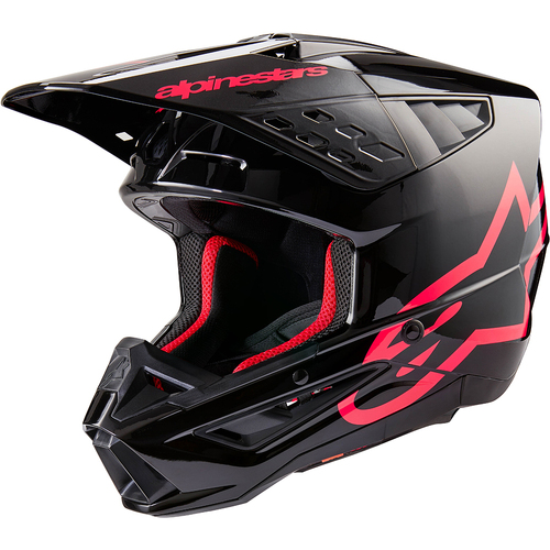 Alpinestars 2024 SM-5 Corp Helmet - Ece 22.06 - Black/Diva Pink - L - SKU:AS8306323183960