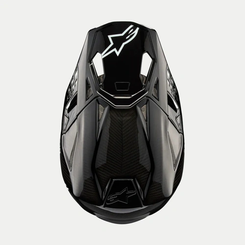 Alpinestars Solid Visor for ECE 22.06 SM10 - Black Gloss Carbon - OS