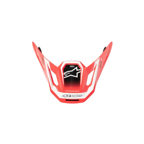 Alpinestars 2026 SM7 Deed Peak - Red/Black/White/Glossy - OS - SKU:AS8981326313900