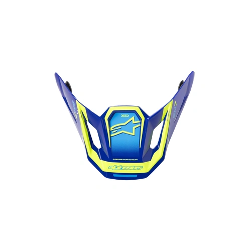 Alpinestars 2026 SM7 Deed Peak - Blue/Fluro Yellow/Glossy - OS - SKU:AS8981326725300