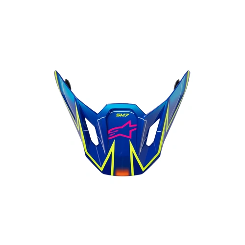 Alpinestars 2026 SM7 Cast Peak - Blue/Pink/Fluro Yellow/Glossy - OS - SKU:AS8981426725400