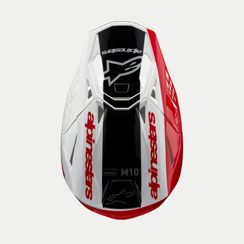 Alpinestars Visor for ECE 22.06 SM10 Unite - Red/White Gloss - OS
