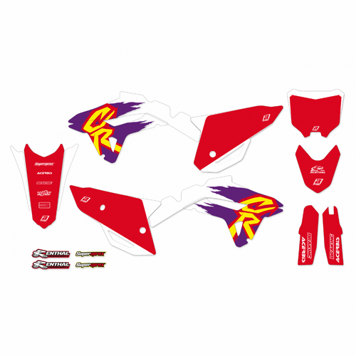 "BLACKBIRD GRAPHICS KIT RETRO 95 HONDA CRF 250 22-23 450 21-23"
