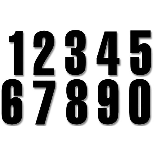 BLACKBIRD NUMBERS THREE SERIES 3PK 13x7cm Black