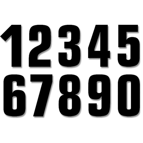 BLACKBIRD NUMBERS TWO SERIES 3PK 16x7.5cm Black - SKU:B5048BL-p
